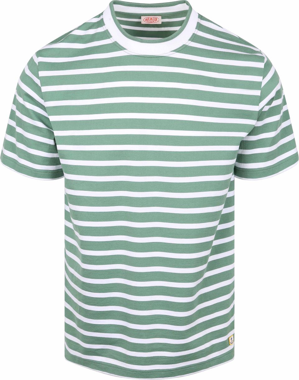 T-shirt Hèritage Randig Grön Storlek