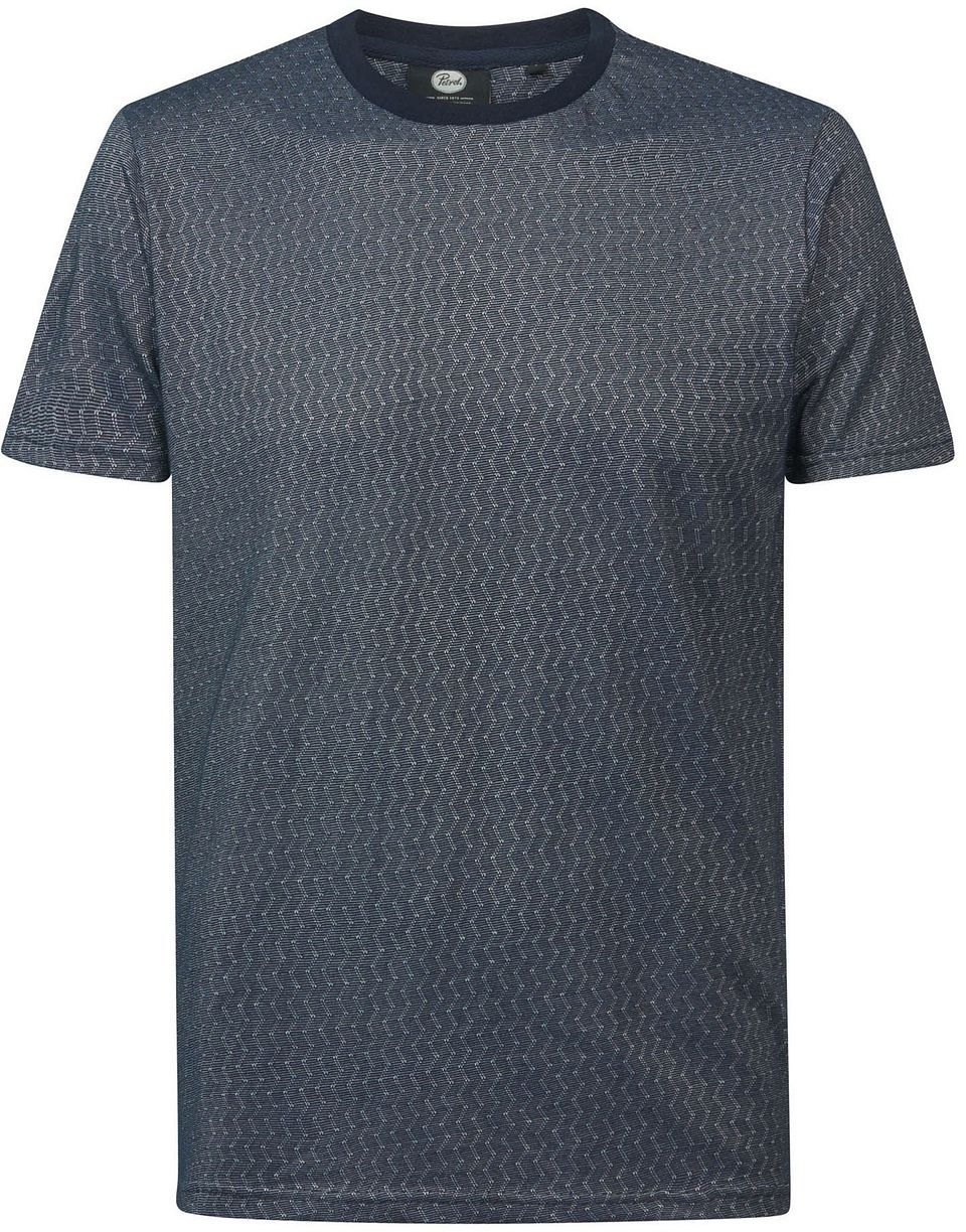 T-shirt Zigzag Navy Mörkblå Blå Storlek