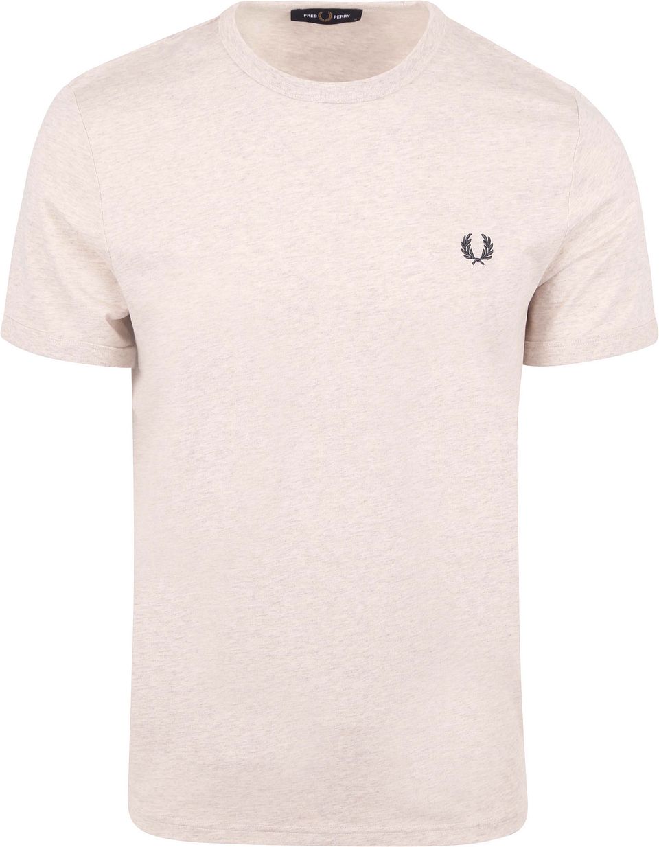Ringer T-shirt i Beige Storlek