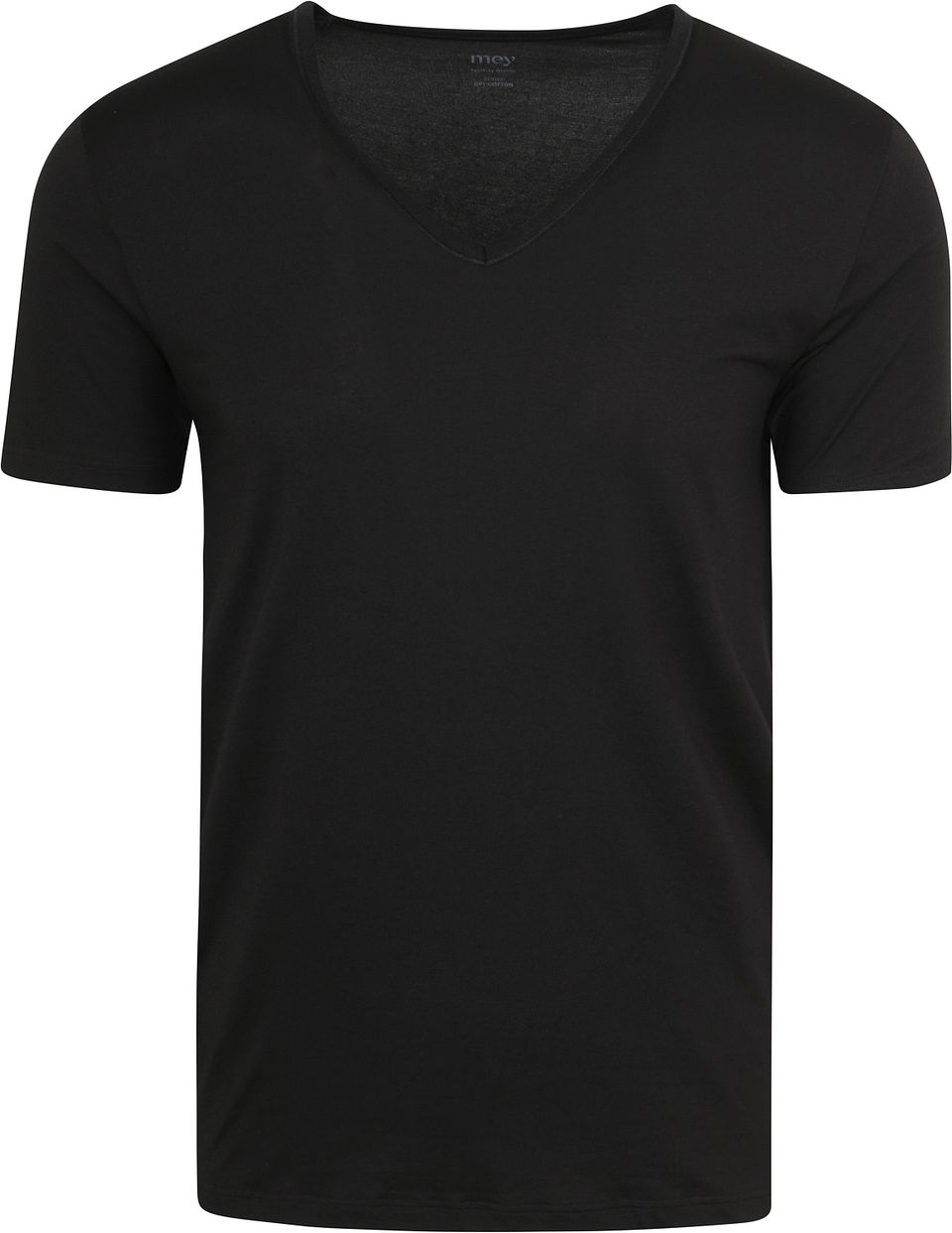 V-ringad Dry Cotton T-shirt Svart Storlek
