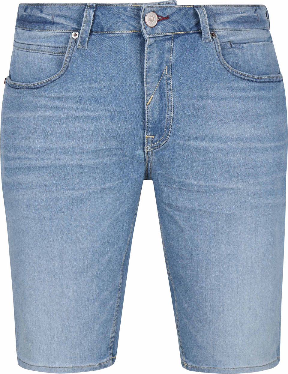 Kort Denim Stretch Bleach Blå Storlek