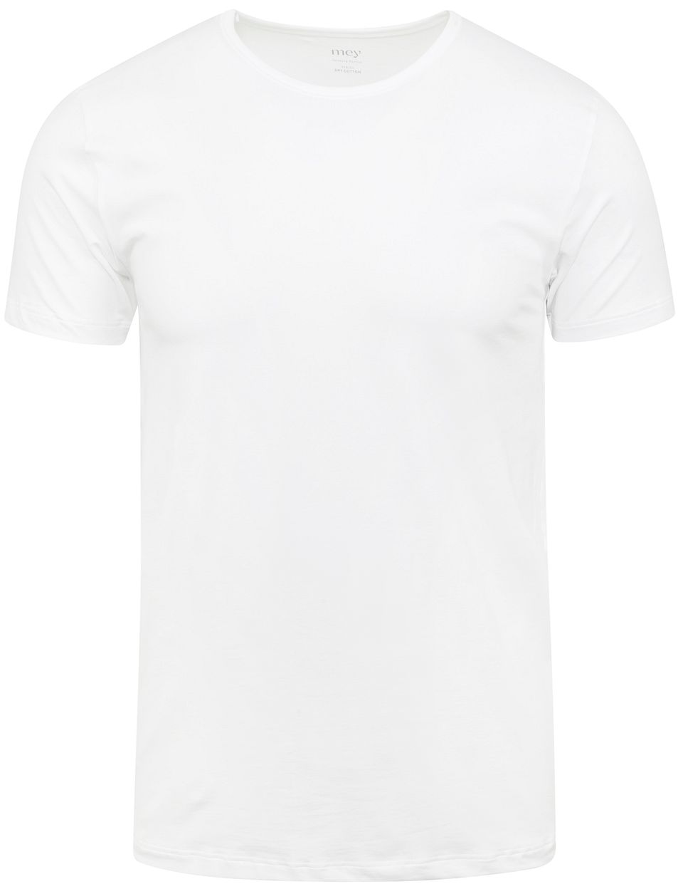 Dry Cotton Rundhals T-shirt Vit Storlek