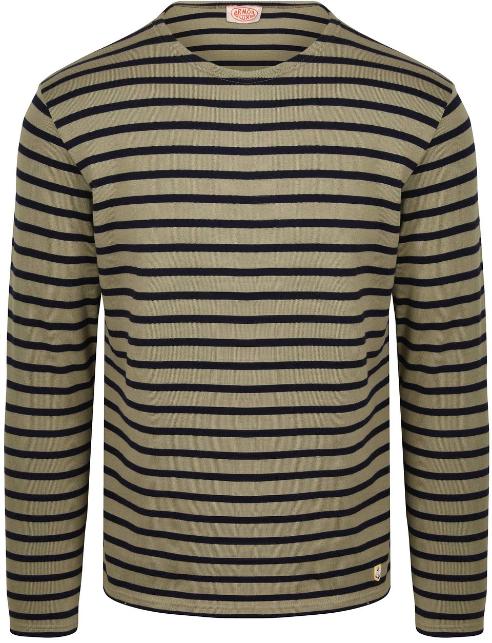 T-shirt Randig Kaki Grön Storlek