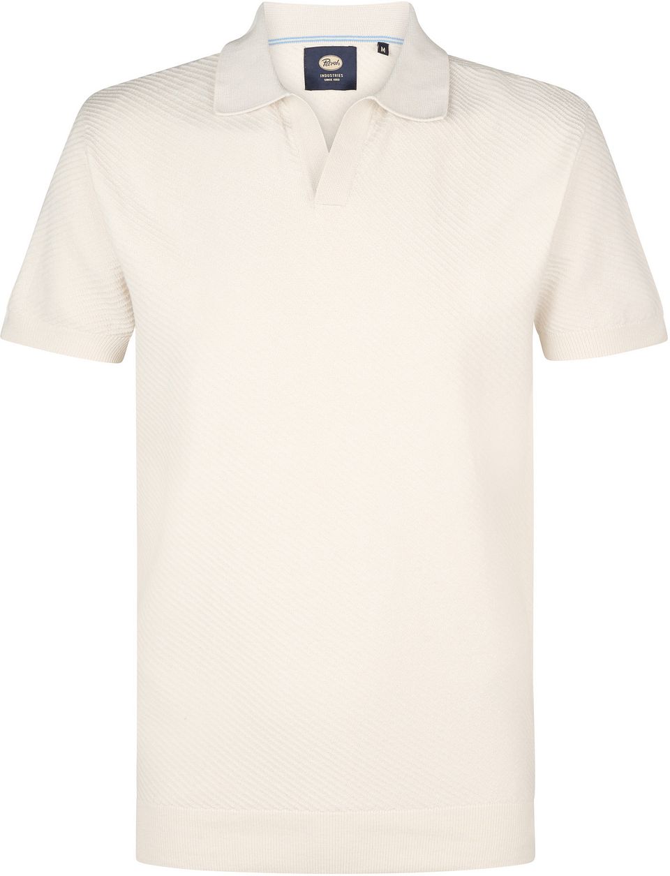 Stickad Piké Ecru Off-White Storlek