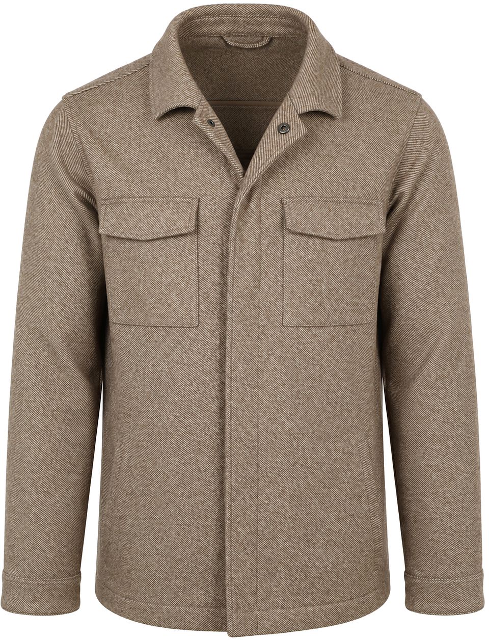 Överskjorta Twill Beige Storlek