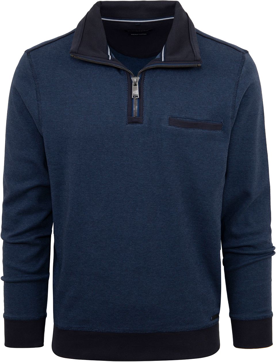 Half-zip Tröja i Blått Mörkblå Blå Storlek