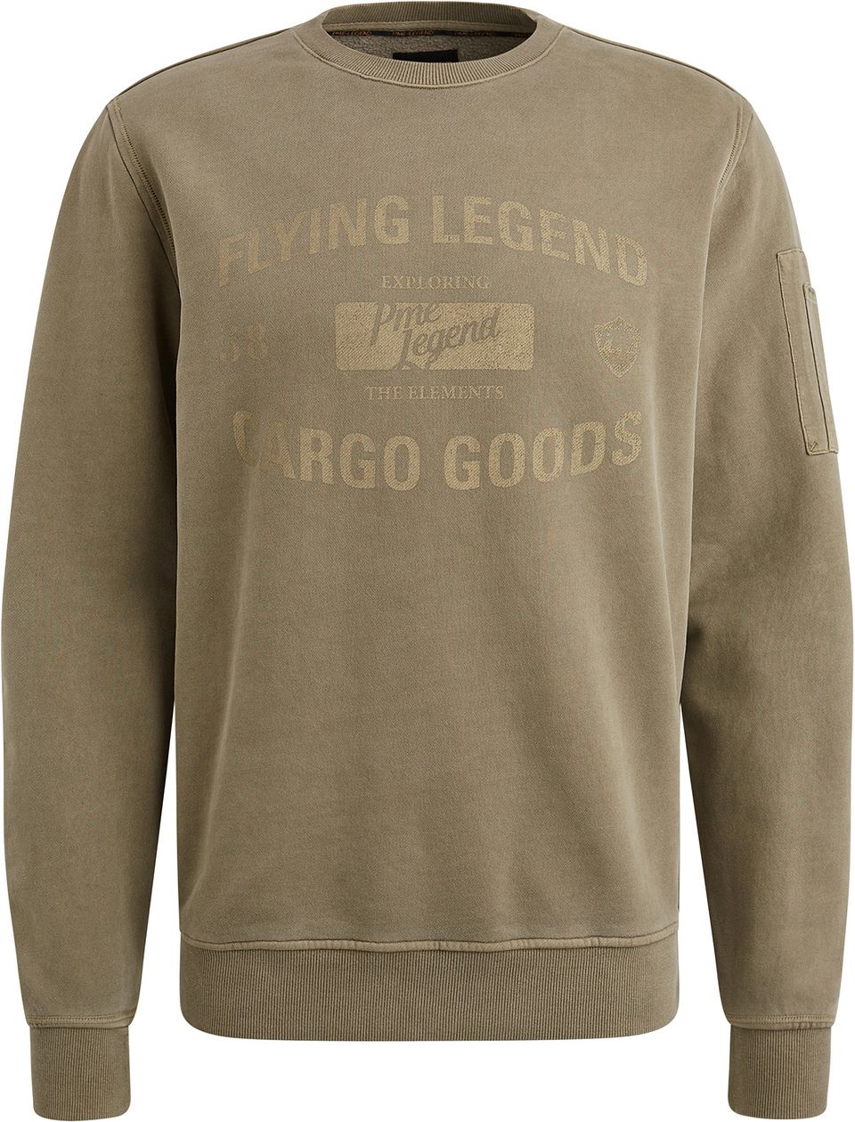 Tröja Logotyp Silver Blå Grön Khaki Storlek