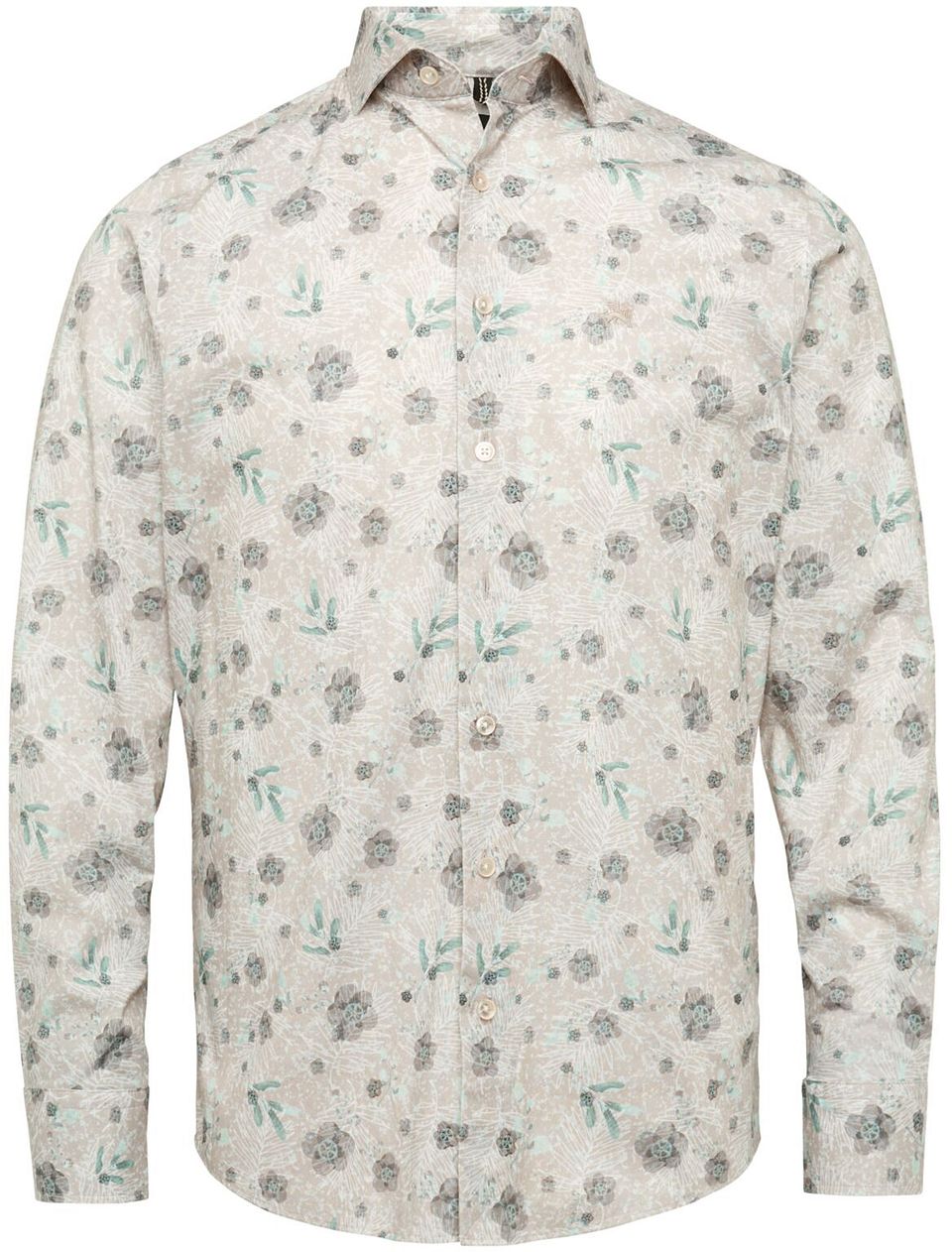 Skjorta Blommor Mångfärgad Beige