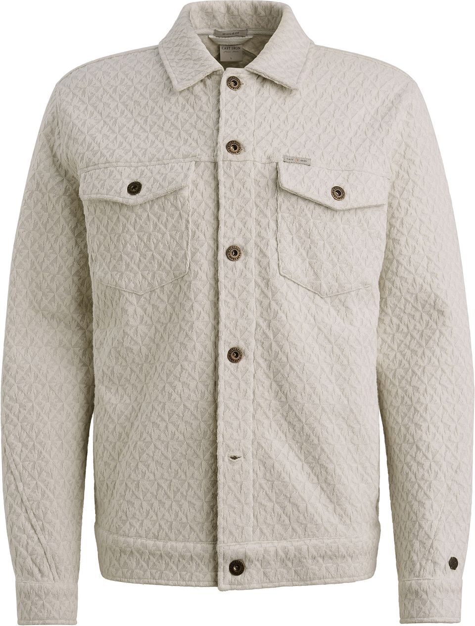 Overshirt Jacquard Ekru Off-White Beige