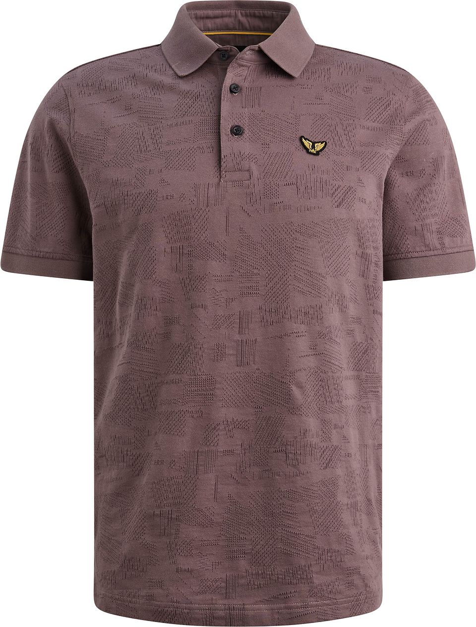 Pikétröja Jacquardjersey Moonscape