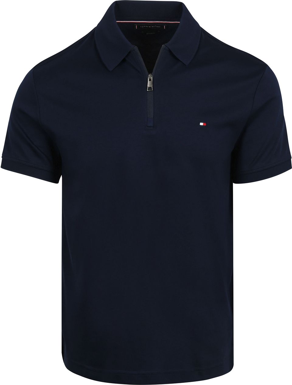 Half-Zip Polo Interlock Marinblå Blå Mörkblå Storlek