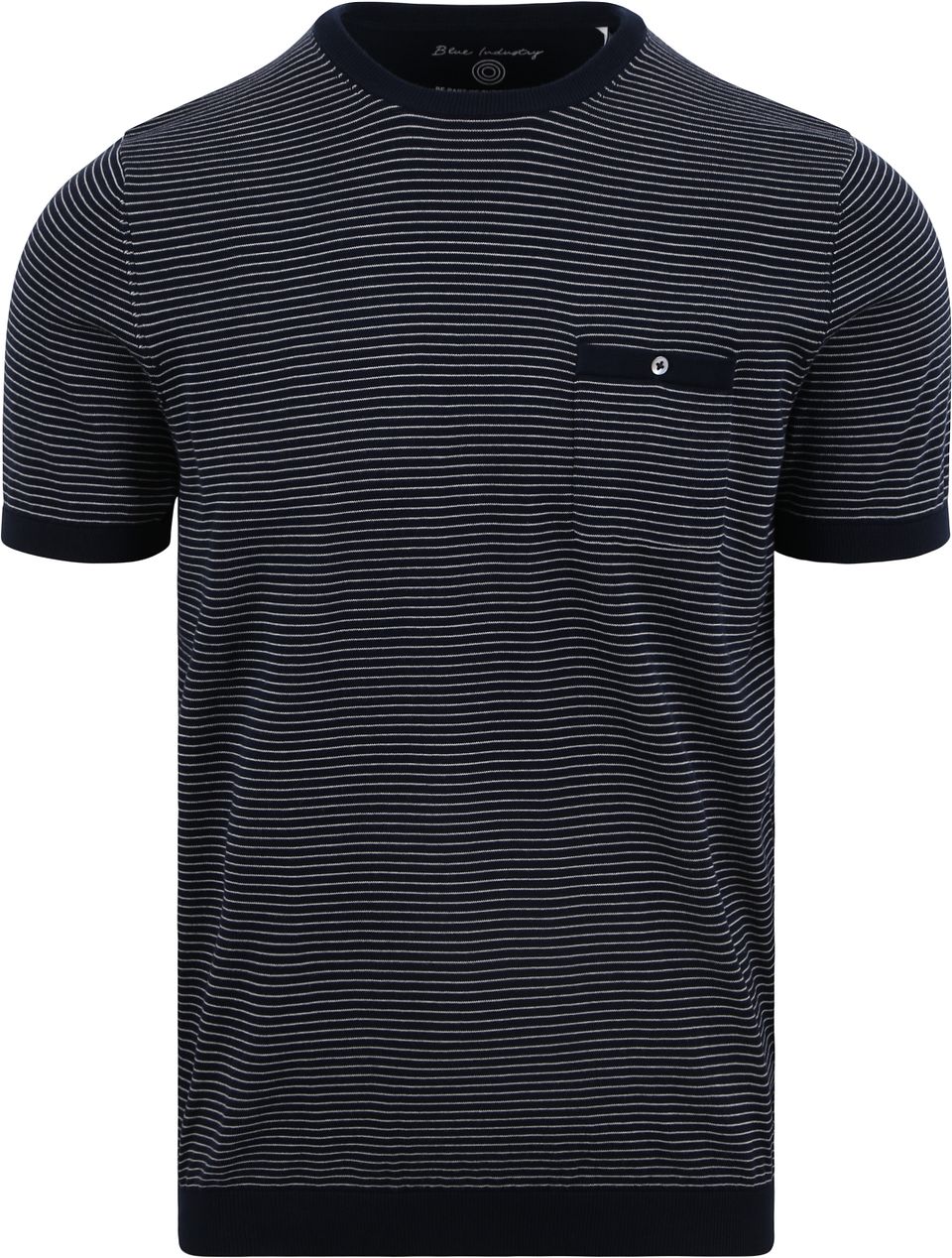 T-shirt Randig Marinblå Blå Mörkblå Storlek