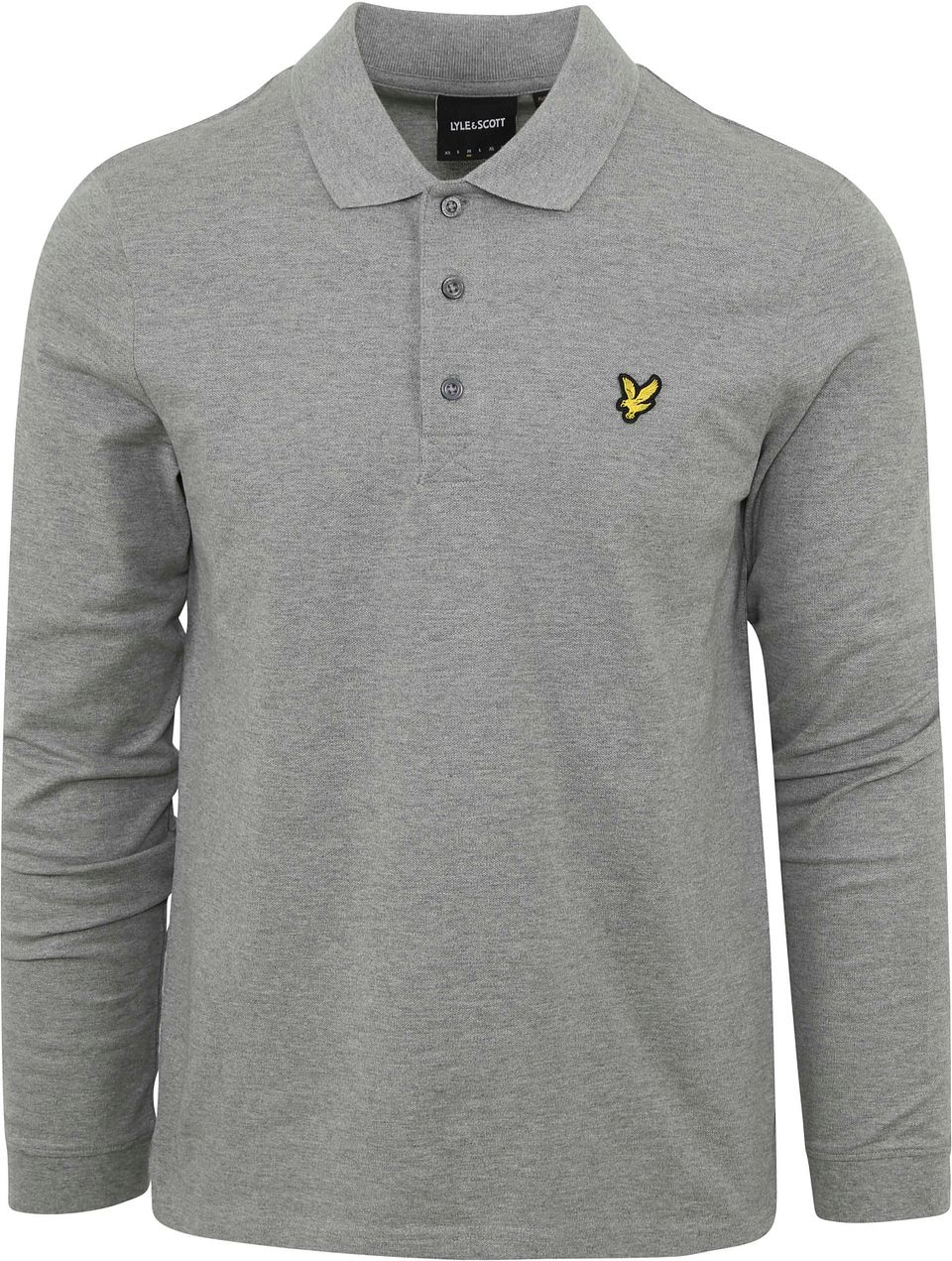 Lyle and Scott Longsleeve Polo Grijs LP400VOG-T28 kopen Suitable