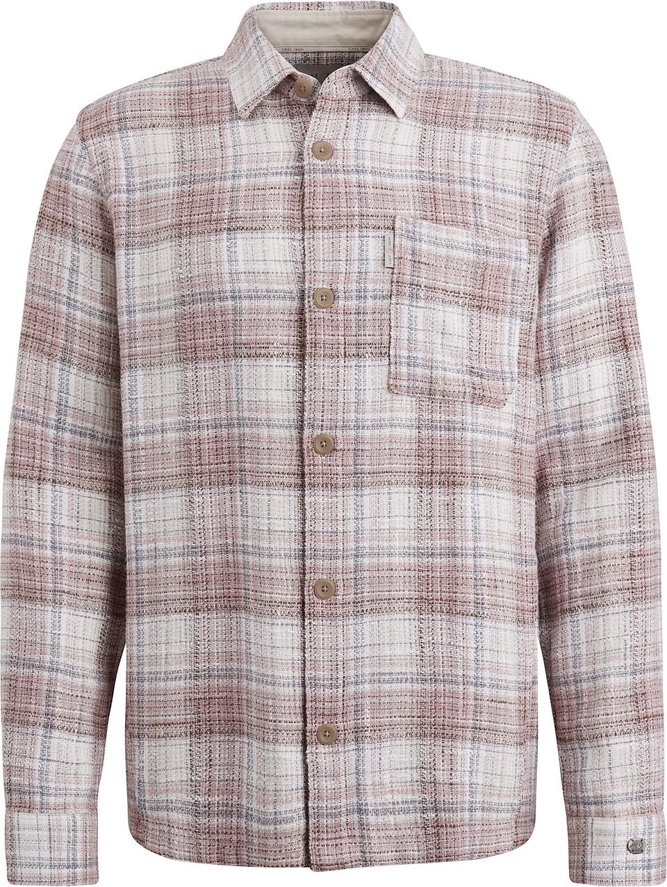 Overshirt Rutig Beige Rosa Storlek