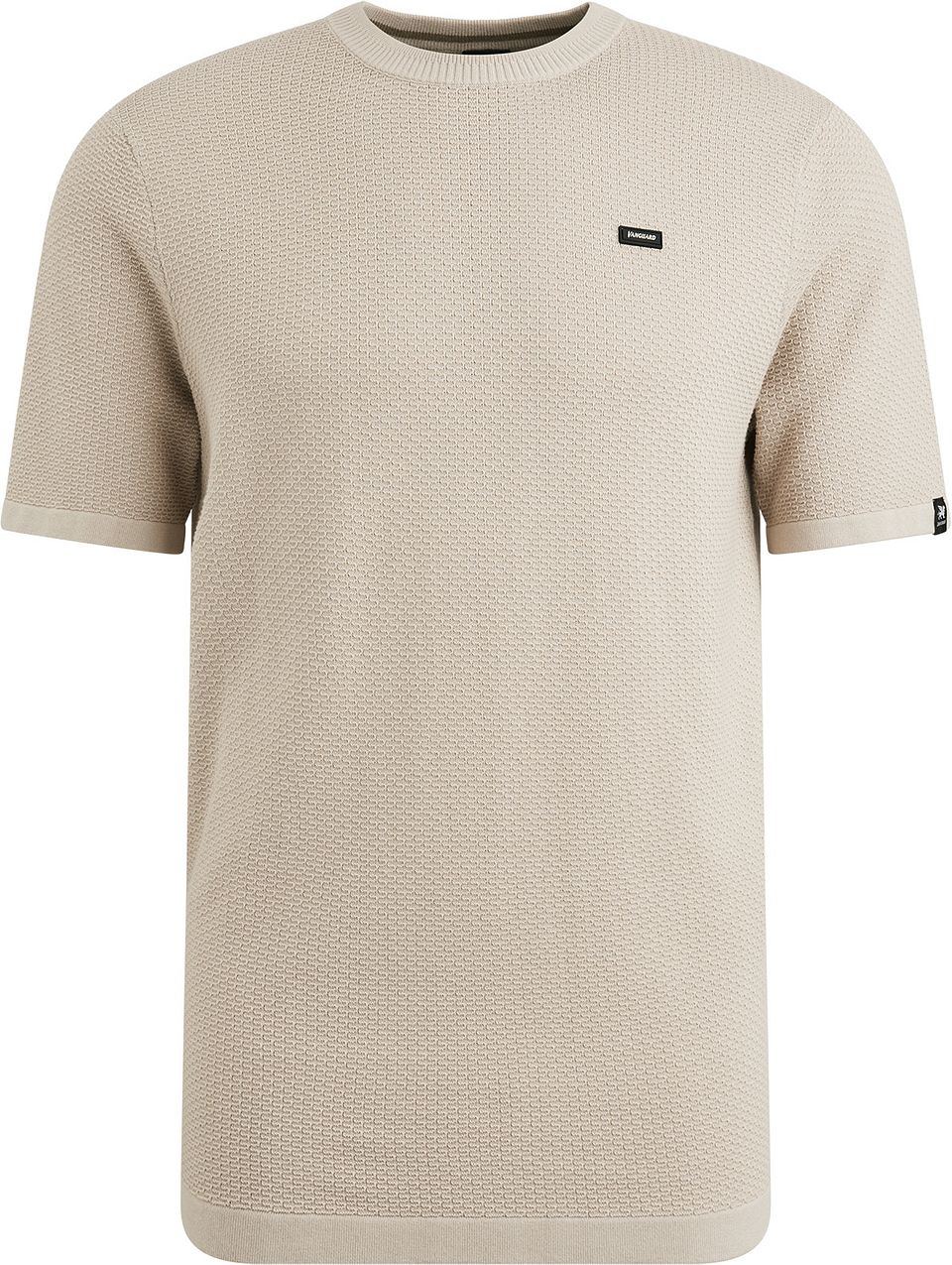 T-tröja Struktur Beige Storlek