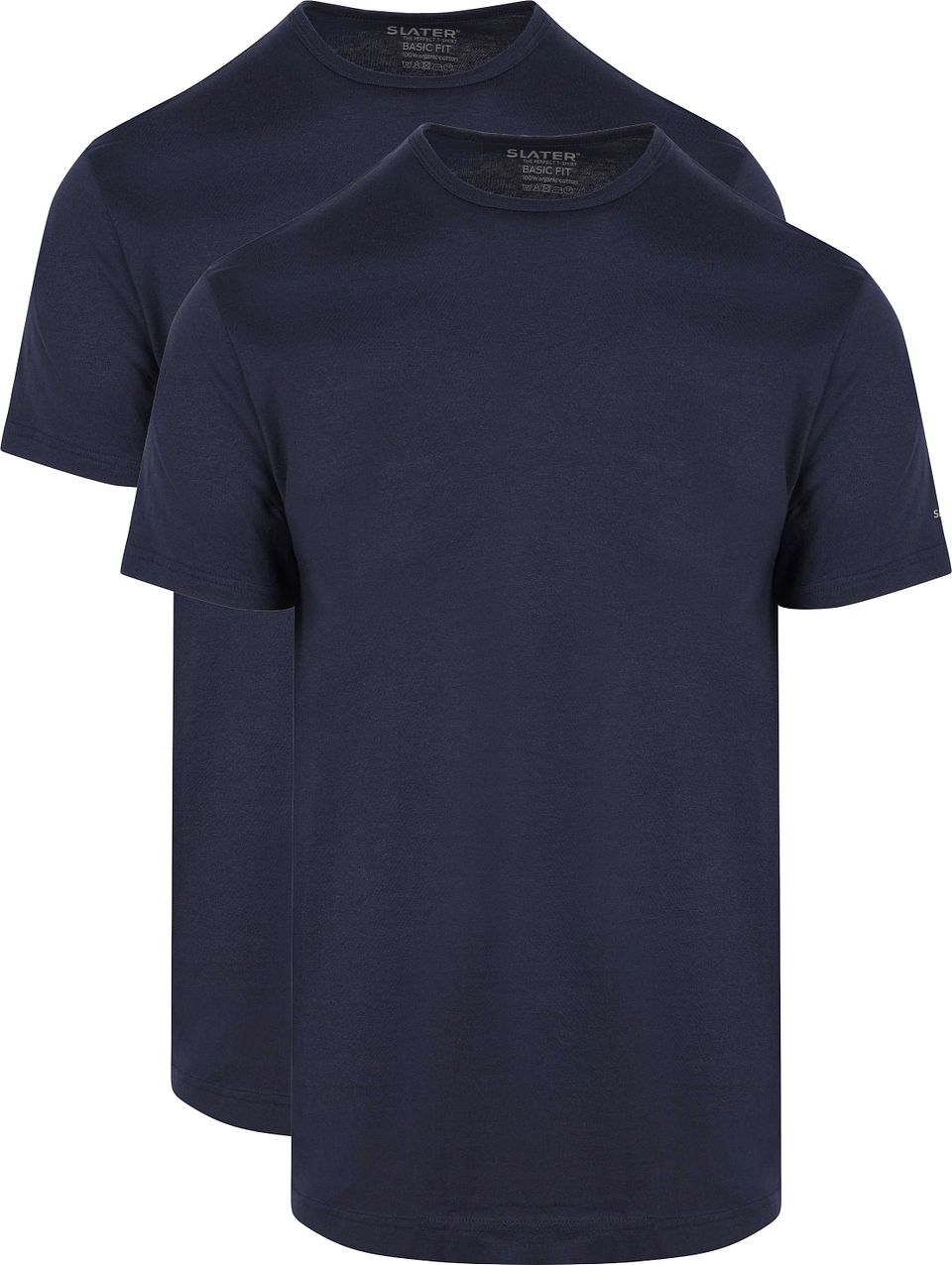 2-pack Basic Fit T-shirt Mörkblå Blå Storlek