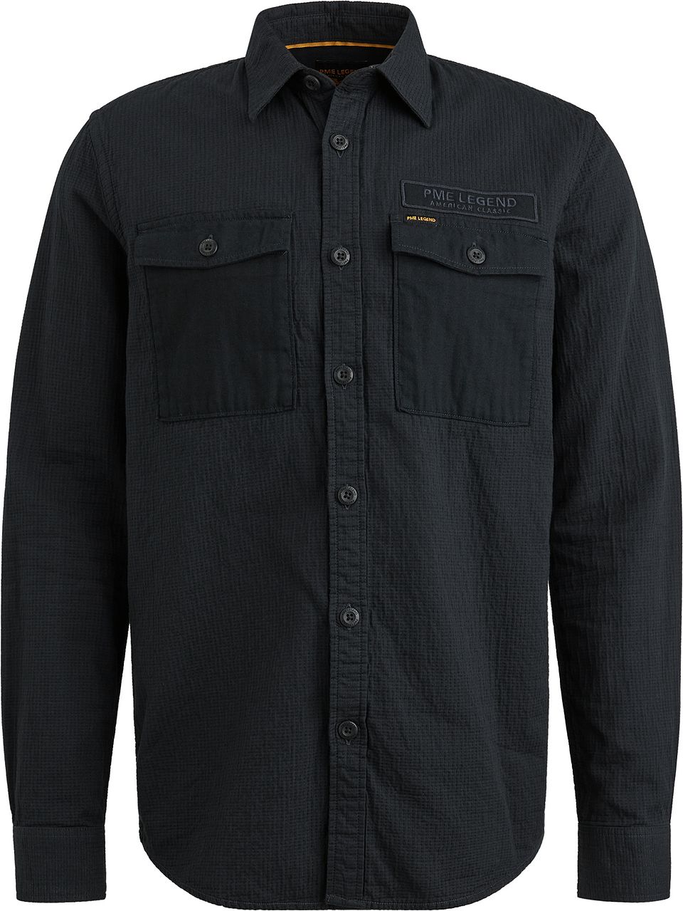 Overshirt Quilt Poplin Marineblå