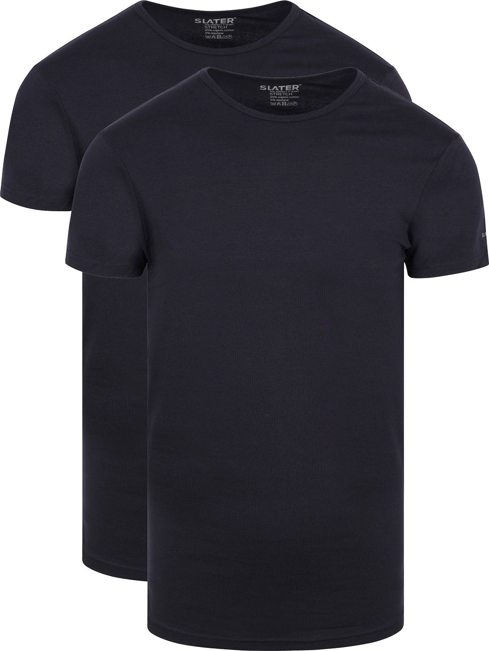 2-pack Stretch T-shirt Mörkblå Blå Storlek