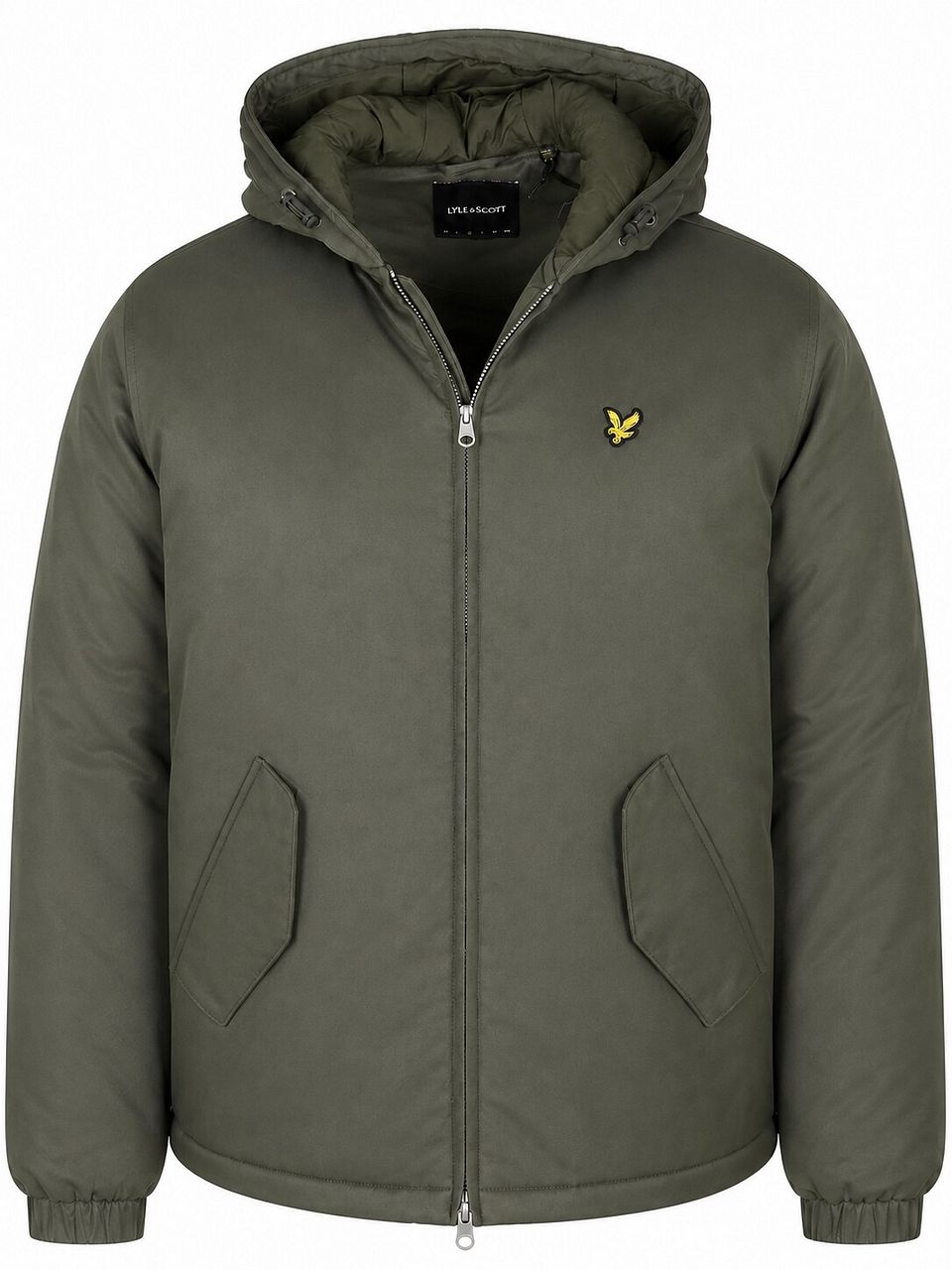 Plussize Jacka med Huva Oliv