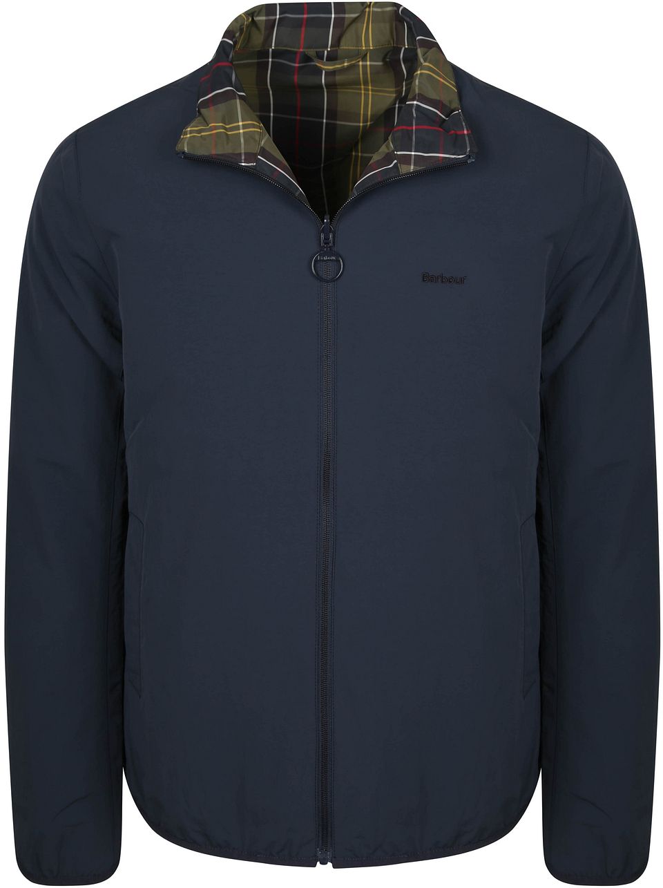 Reversible Korbel Jacka Navy Blå Mörkblå Mångfärgad