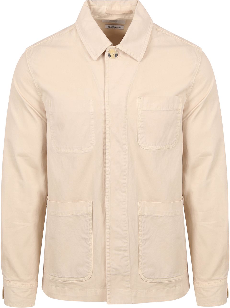 The Benjamin Överskjorta Ecru Beige Off-White Storlek