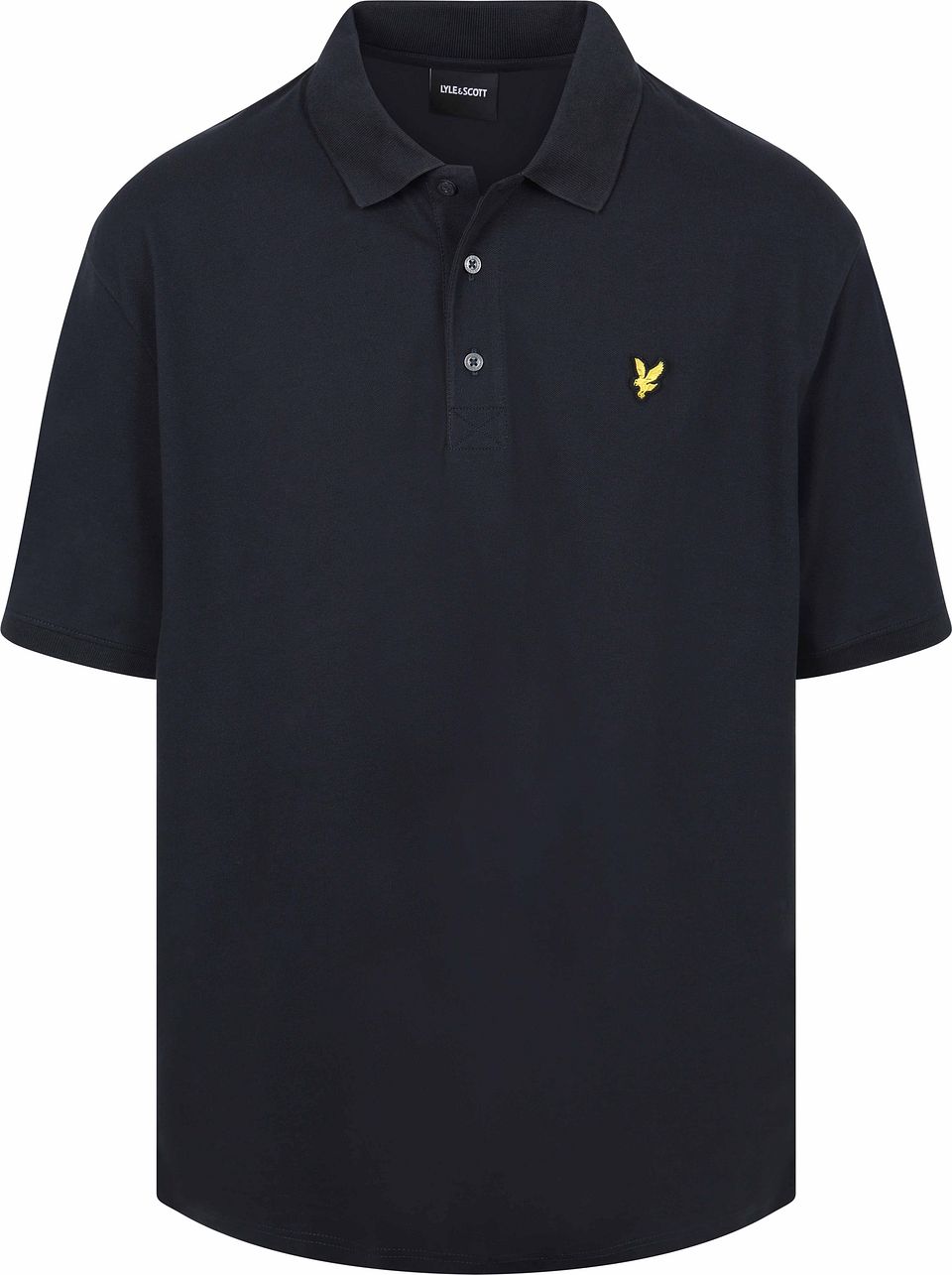 Lyle och Scott Plussize Piké Marinblå Blå Mörkblå Storlek
