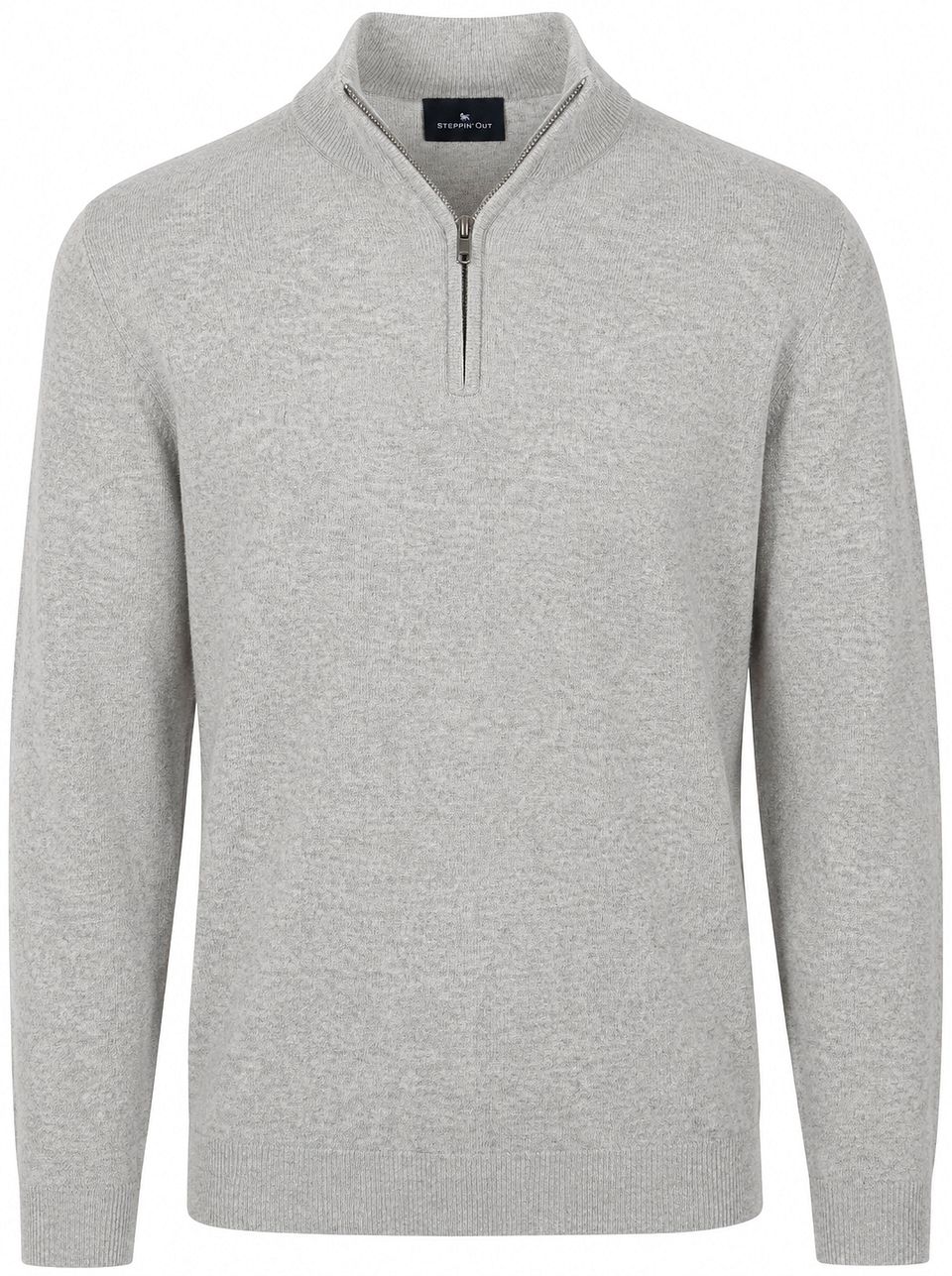 Half Zip Tröja Merinoull Ljusgrå Grå Storlek