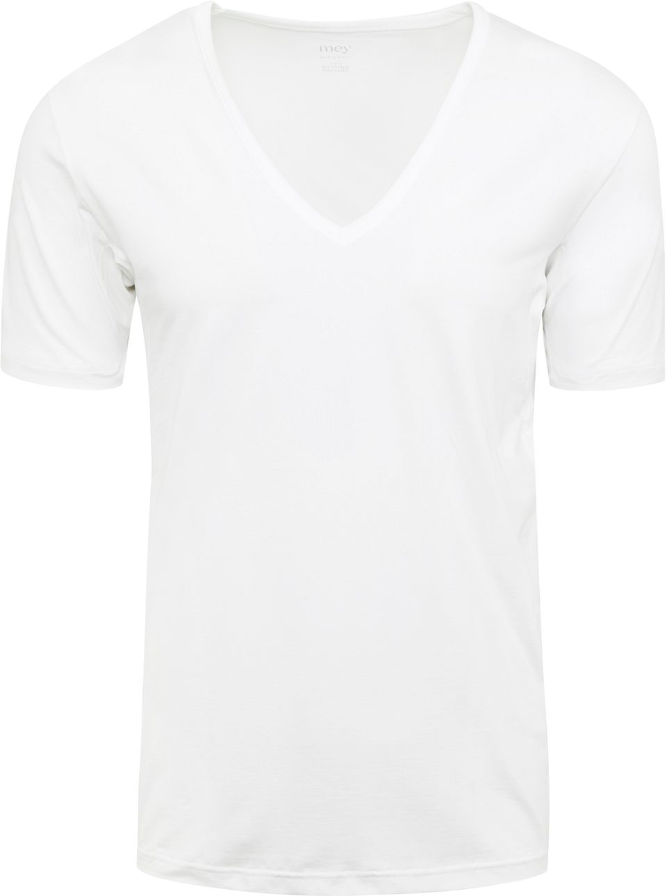 Dry Cotton V-ringad T-shirt Vit Storlek