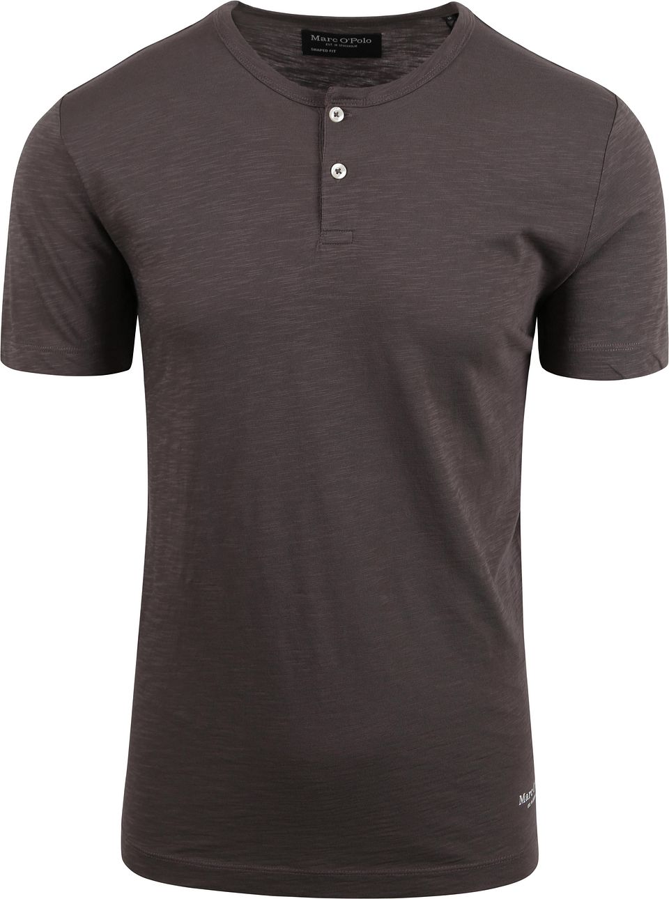 T-shirt Slub Brun Storlek