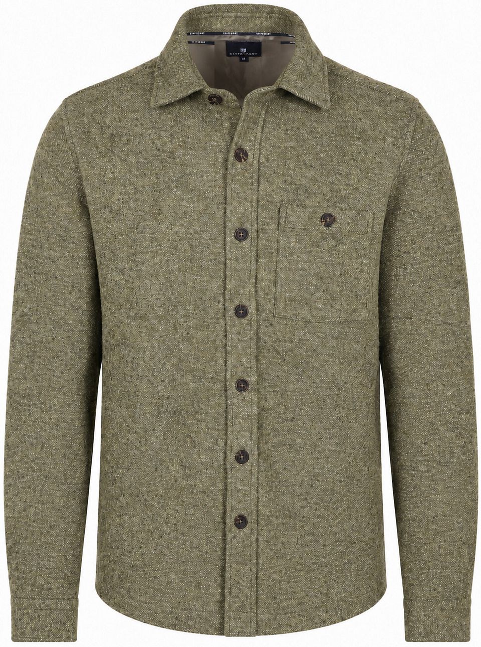 Overshirt Twill Moss Green Mörkgrön Grön Storlek