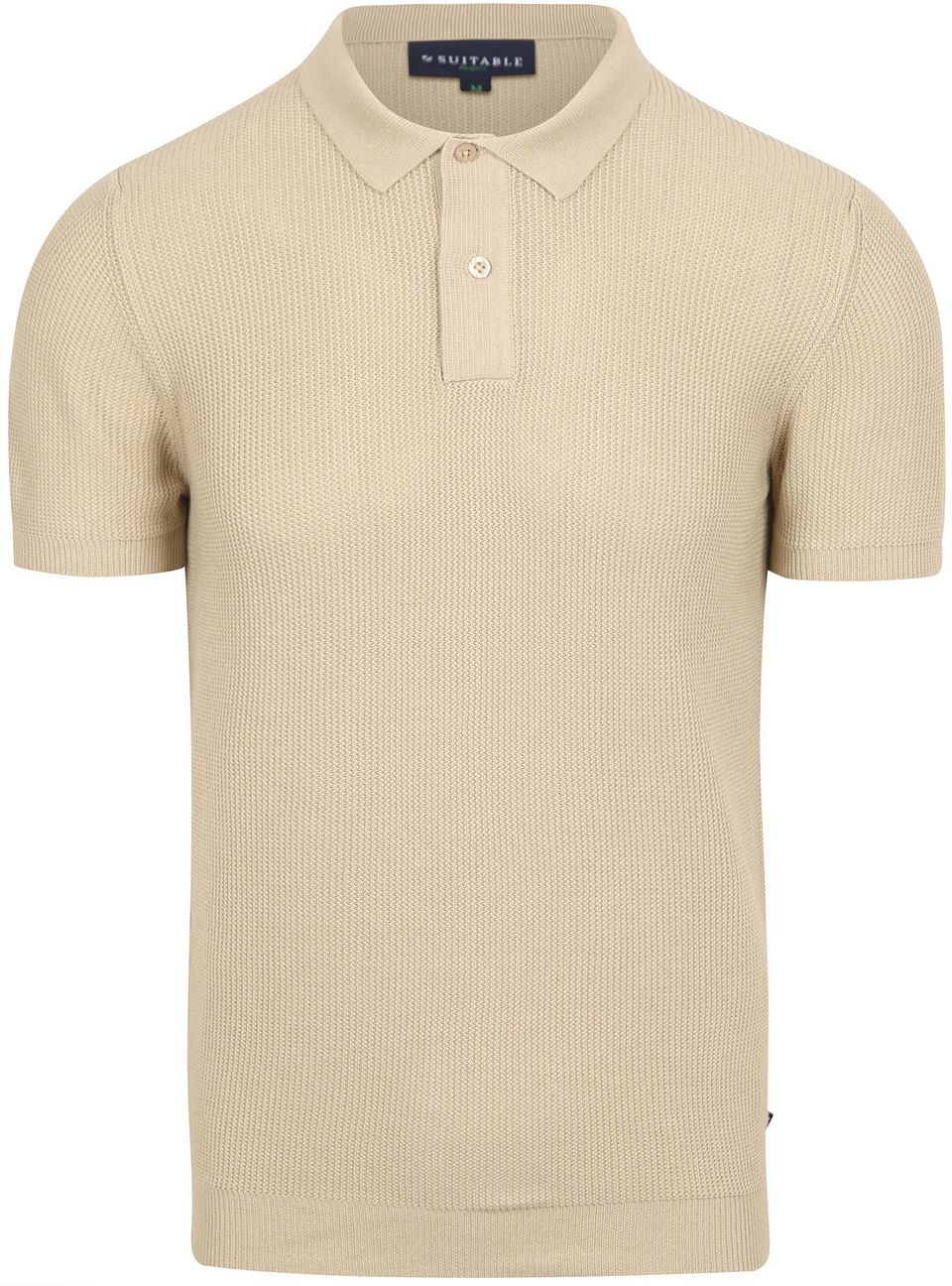 Respekt Polo Struktur Stickad Beige Storlek