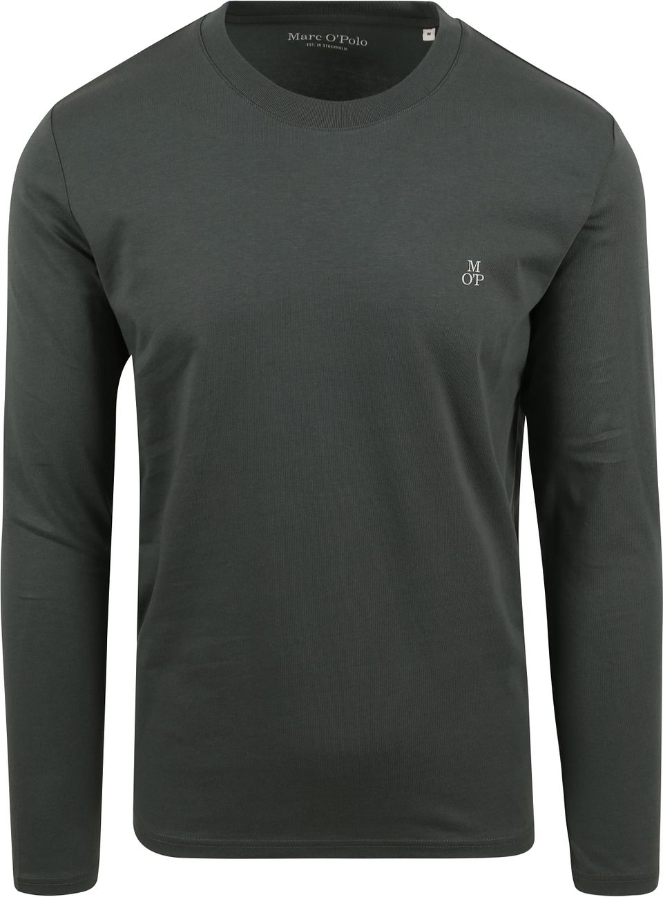långärmad t-shirt i mörkgrönt