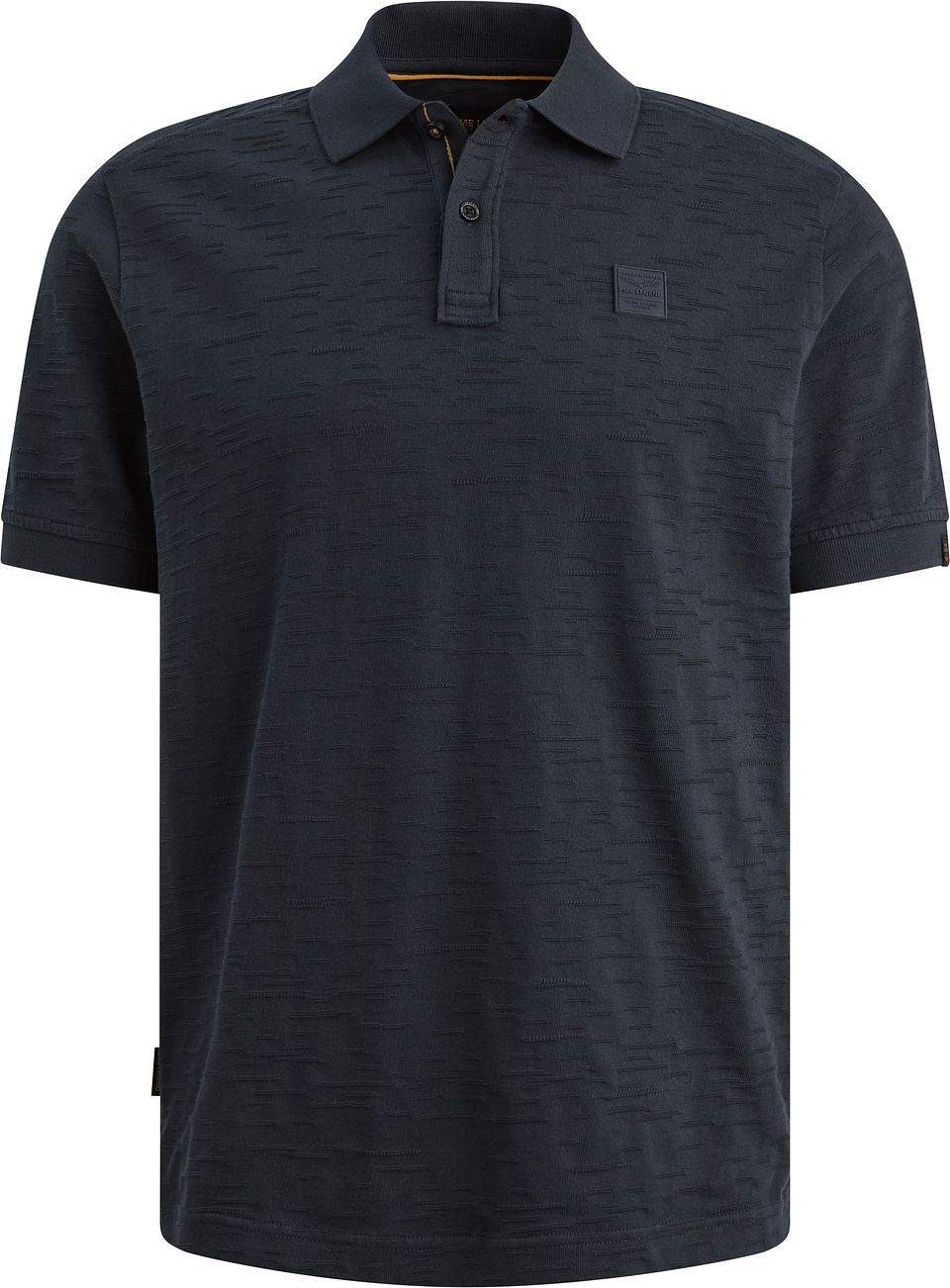 Poloshirt Jacquard Jersey Marinblå Blå Mörkblå Storlek