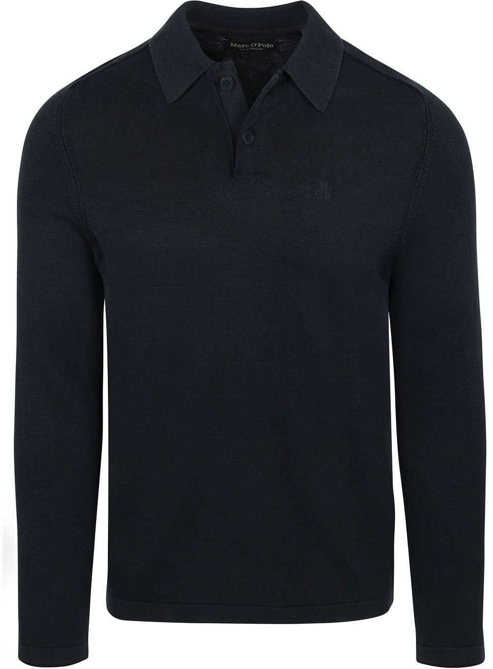 Långärmad Polo Navy Blå Mörkblå Storlek