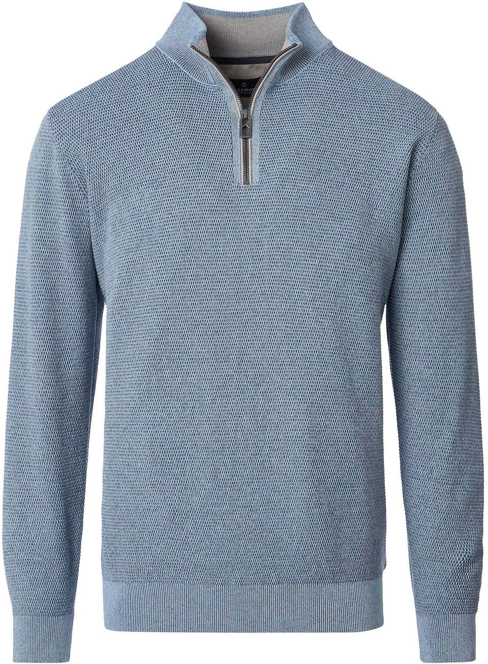 Halfzip Tröja Strukturerad Melange