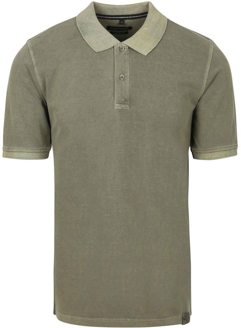Piképolo Garment Dyed Olivgrön Grön Mörkgrön Storlek