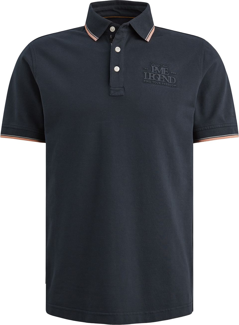 Piqué Poloshirt Carbon Marine