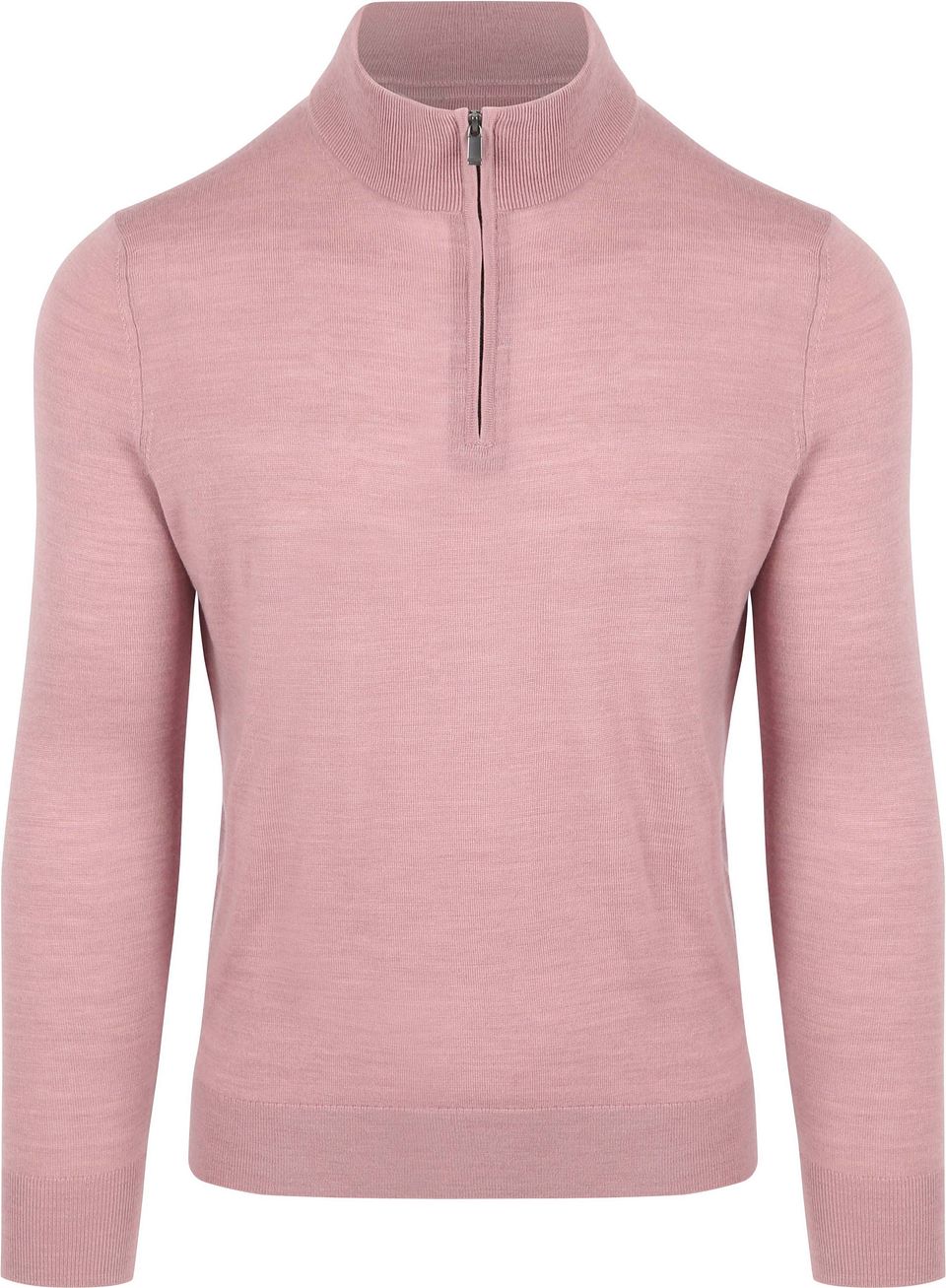 Suitable Merino Half Zip Trui Roze PU-MRI-HZ-24 195393 Old Pink