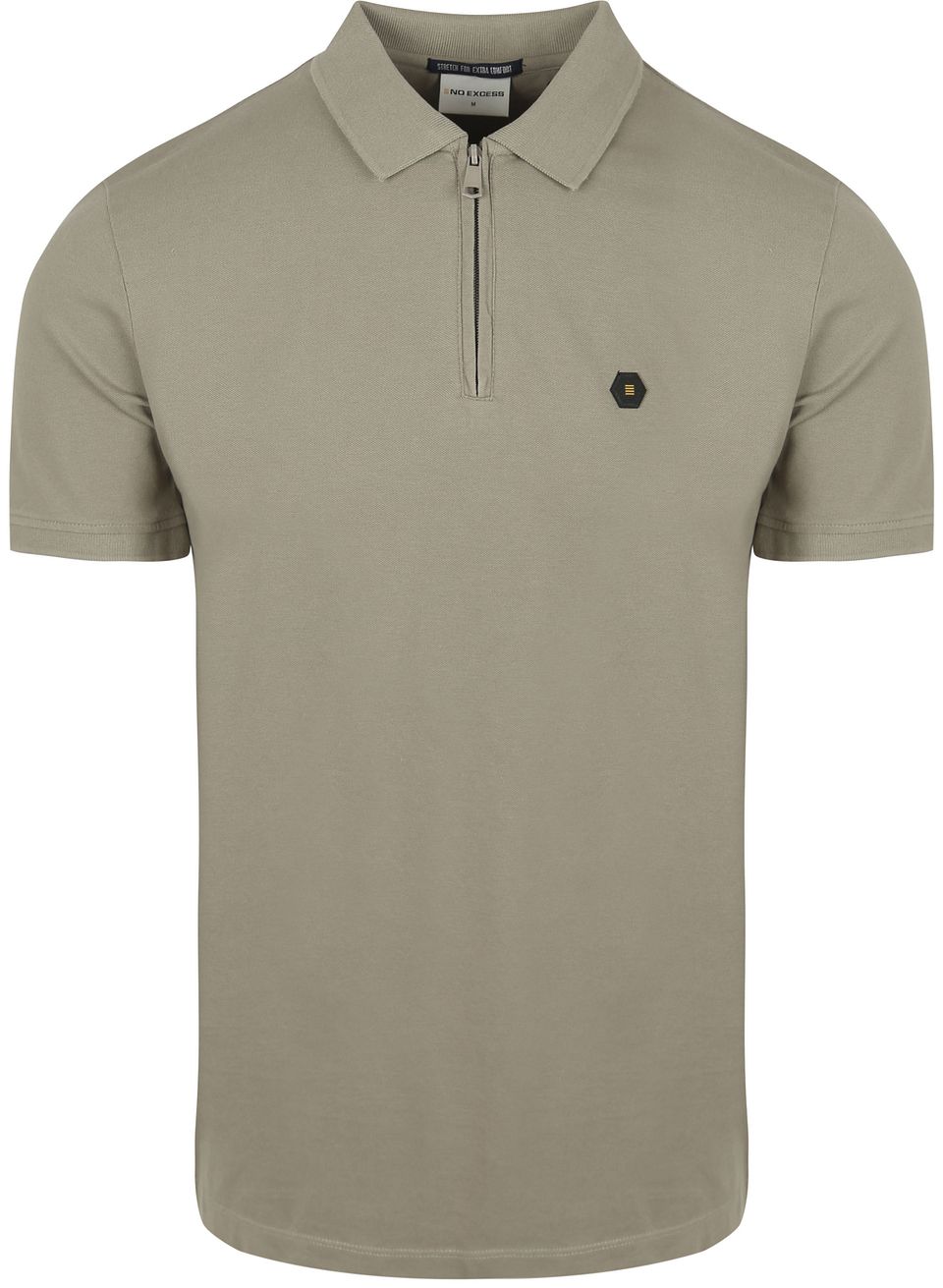 No Excess Half Zip Polo Shirt Piqué Green 28380422-049 order