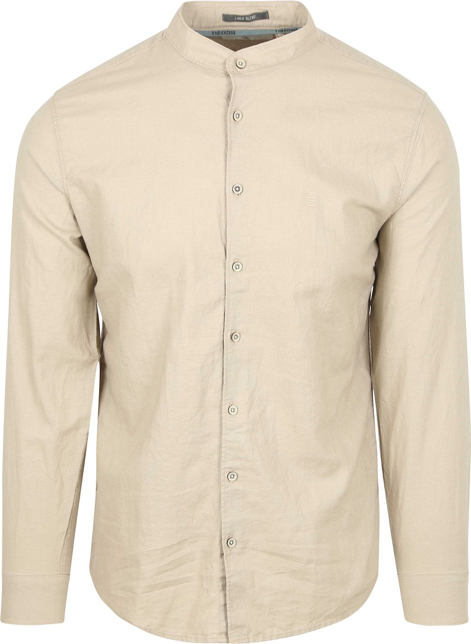 Skjorta i Linneblandning Beige Storlek
