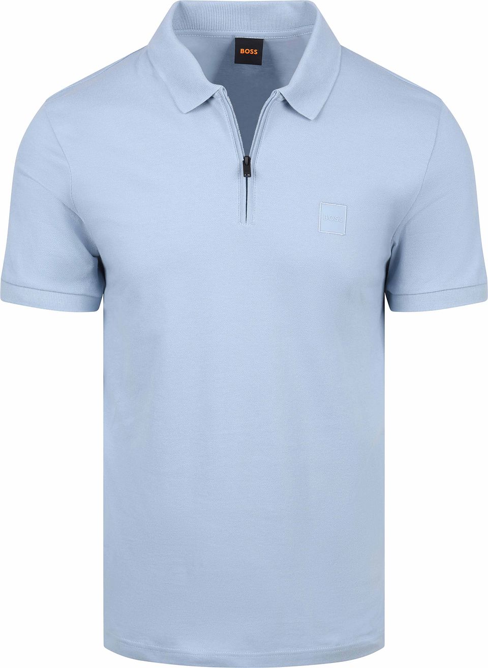 Passerzip Half Zip Polo Blå Ljusblå Storlek