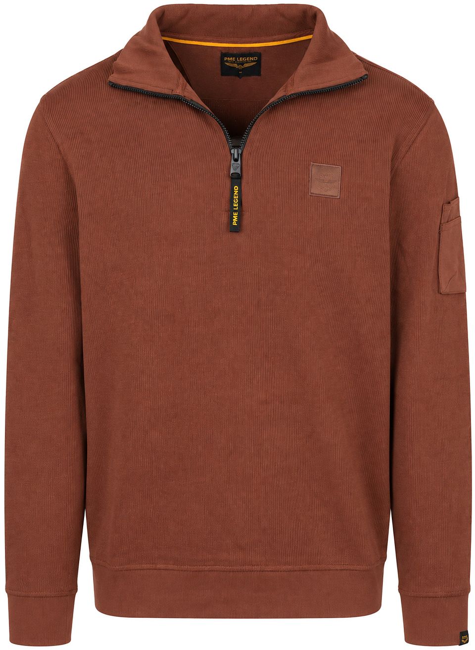 Half Zip Tröja Cappuccino Orange Brun