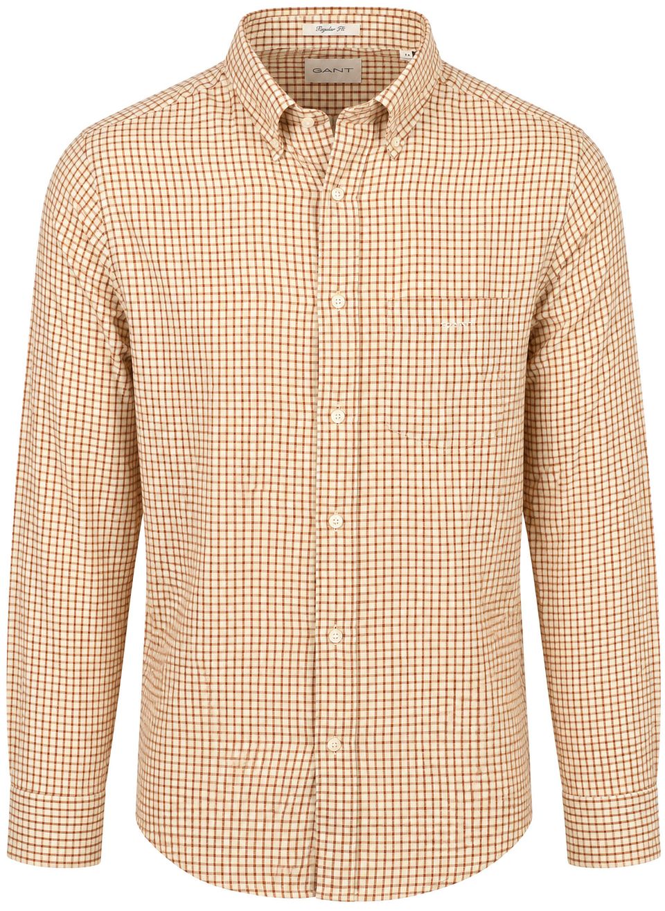 Flanellskjorta Rutig Caramel