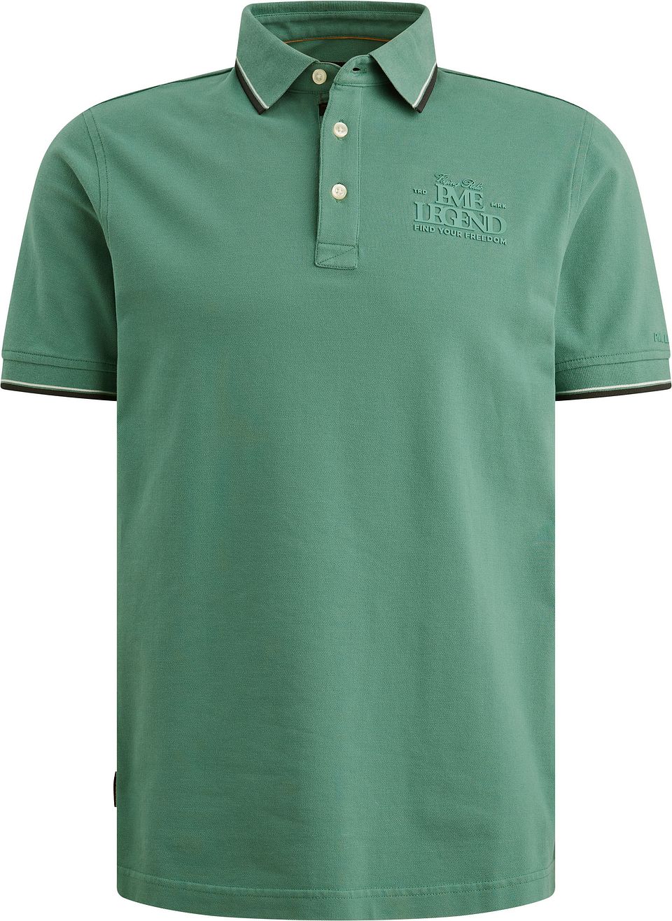 Piqué Poloshirt Deep Sea Grön Storlek