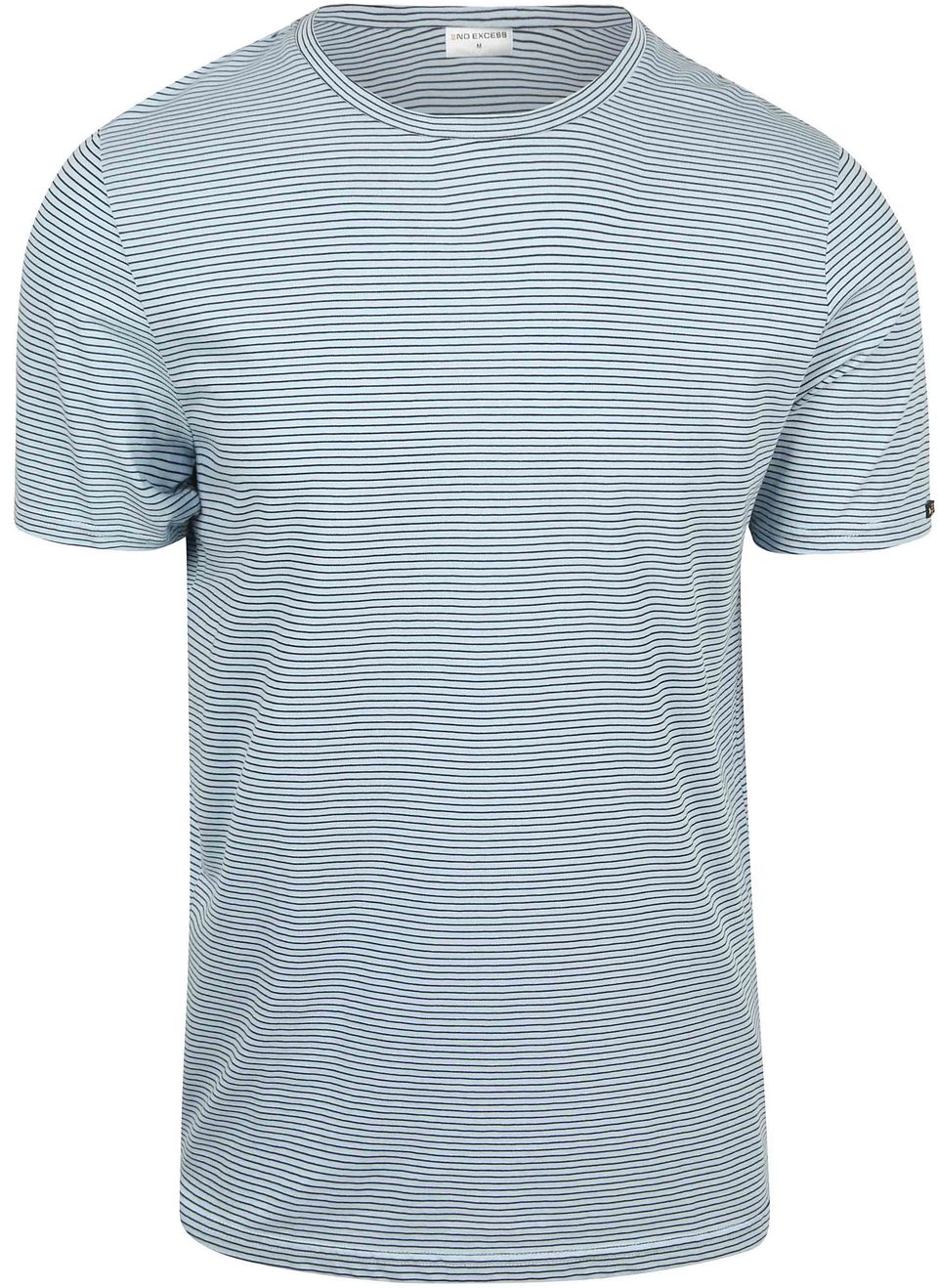 Randig T-Shirt Ljusblå Blå Storlek