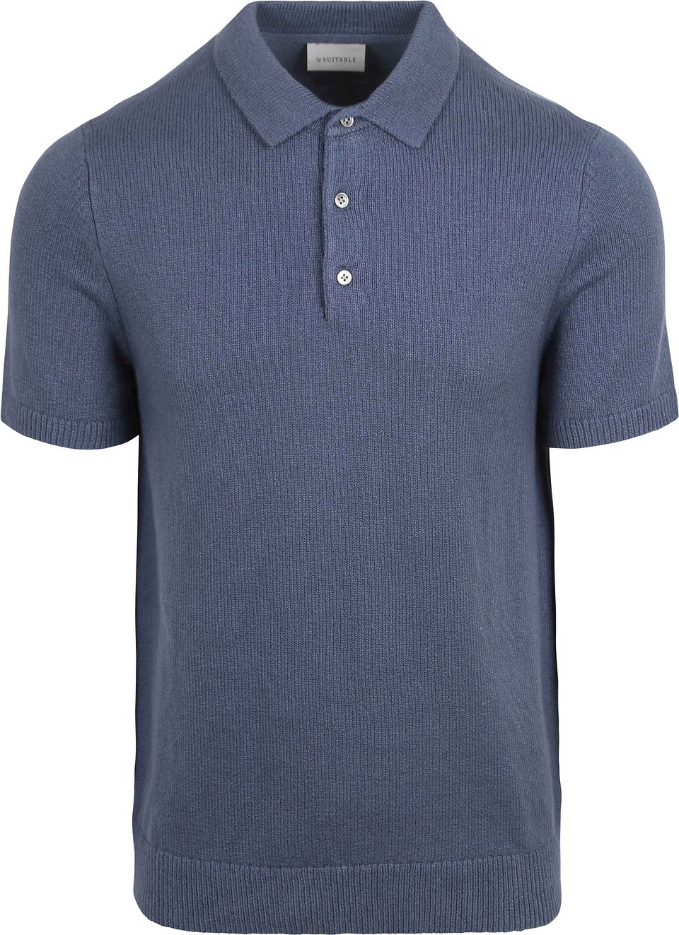 Tungstickad Pikétröja Rå Denim