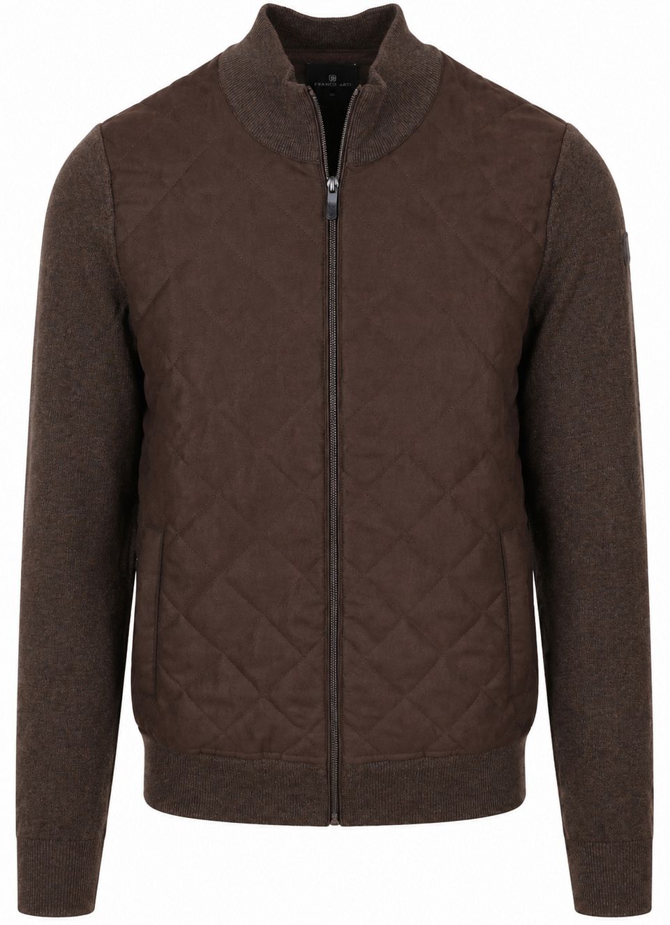 Cardigan Hybrid Brun