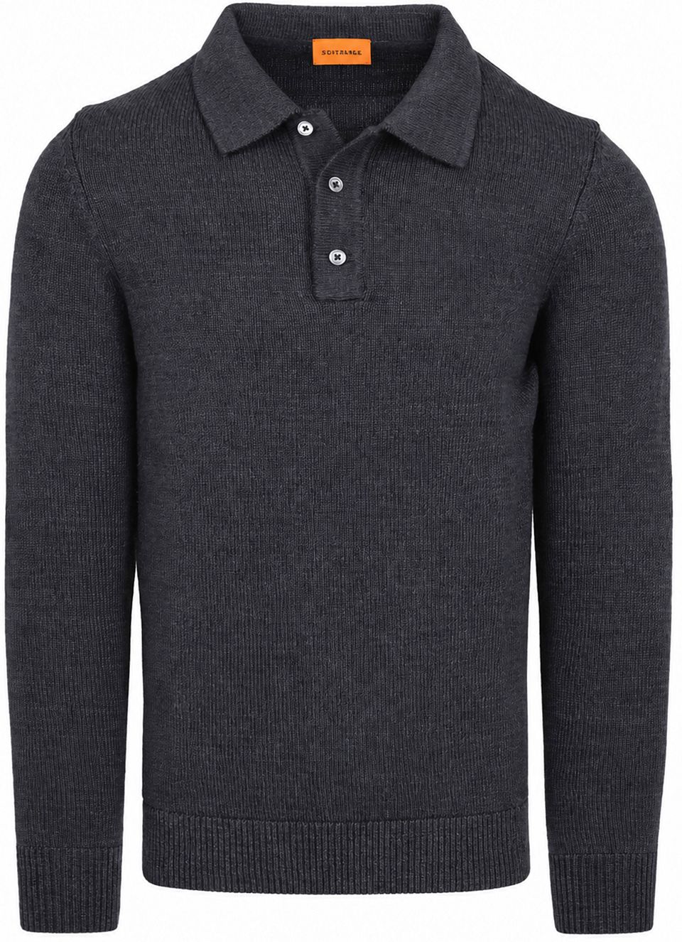 Button Longue Melange Navy pikétröja