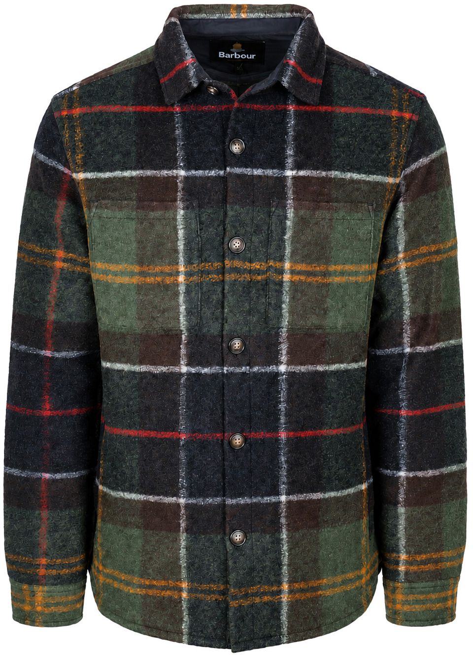 Överskjorta Woodlane Classic Tartan Mångfärgad Blå Mörkblå Grön Mörkgrön Storlek