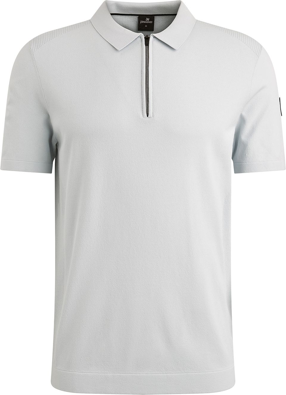 Piké Half-Zip Blå Ljusblå Storlek